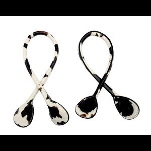 Versa Interchangeable Tote Bag Straps in Cow Pattern. New!
